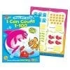 A book with pictures of fish and numbers.