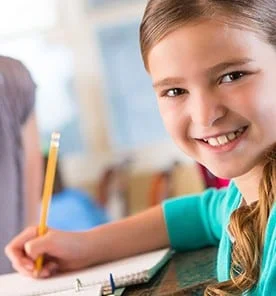 A child in school