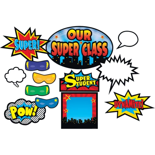 A bunch of different types of comic book words