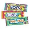 A set of three colorful tickets with stars.