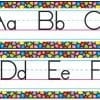 A set of colorful dotted lined alphabet letters.