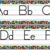 A set of colorful dotted lined alphabet letters.