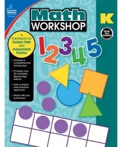 A book cover with numbers and shapes