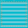 A blue striped background with lights around it.
