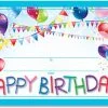 A birthday certificate with balloons and bunting