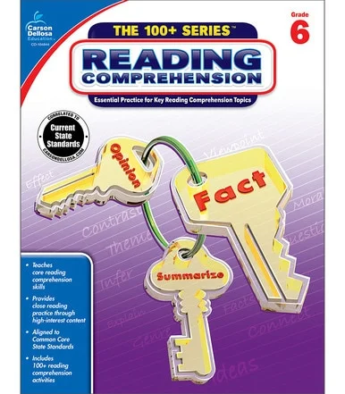 The 1 0 0 + series reading comprehension grade 6