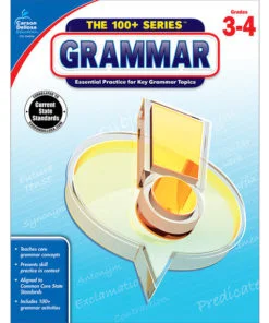 Student grammar practice book cover, grades 3-4