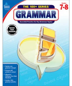 Grammar workbook cover for grades 7-8