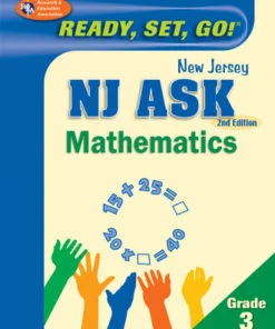 A book cover with the words " new jersey nj ask mathematics."