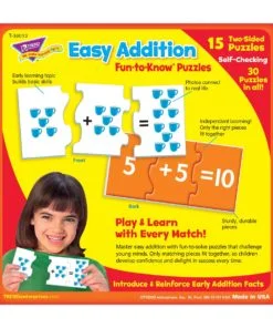 Easy addition puzzle set