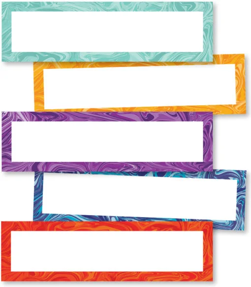 Magnetic Labels- Marble Swirl