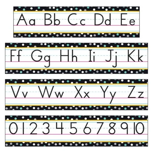 I Love Metal Alphabet Mini Bulletin Board Set