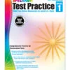 Rainbow gradient Grade 1 test practice cover
