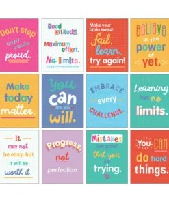 A set of 1 2 motivational posters with different sayings.