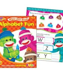 A book and worksheets for kids to learn the alphabet.