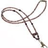 A beaded lanyard with a clasp is shown.