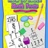 A book cover with pictures of math facts and numbers.