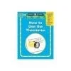 A book cover with the words " how to use thesaurus ".