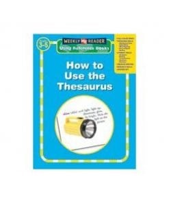 A book cover with the words " how to use thesaurus ".