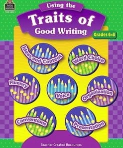 A book cover with the words " traits of good writing ".