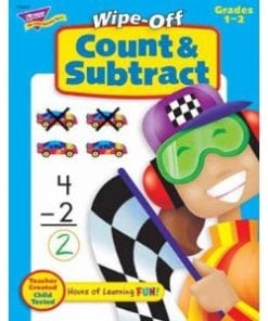 A book with pictures of cars and race tracks.