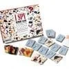 A game of i spy with cards and pieces.