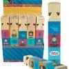 A display of thomas the tank engine wooden blocks.