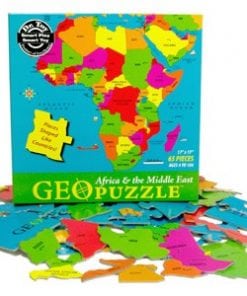 A colorful map of africa and the middle east.