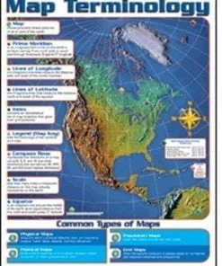 A map of the united states with different types of maps.