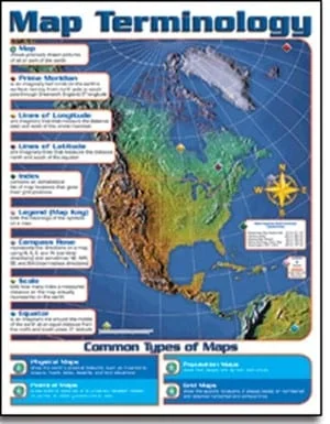 A map of the united states with different types of maps.