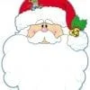 A santa clause with a red hat and beard.