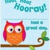 A card with an owl on it