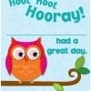 A card with an owl on it