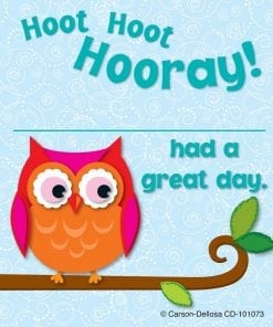 A card with an owl on it