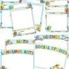 A set of different frames with birds and flowers.
