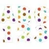 A set of polka dot letters and numbers.
