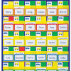 A colorful wall with many names of different people.