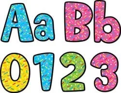 4-Inch Sprinkle Designer Letters
