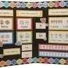 A board with different coins on it