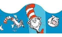 A cat in the hat border for a bulletin board