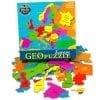 A colorful map of europe with the names of all countries.