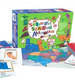A box of cards and an interactive map