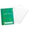 A green book with numbers on it