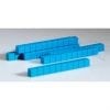 A blue set of blocks sitting on top of a table.