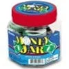 A jar of money with the words " money jar ".