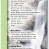 A waterfall with the words " a nature prayer ".