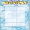 A blue and white notepad with the words " i memorized my bible verses ".