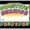 A picture of the words " positive behavior ".