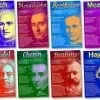 A series of books with different composers on them.
