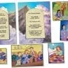 A series of pictures with verses on them.